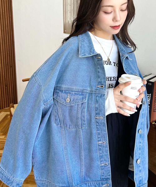 セール】ヘビーウェイトデニムオーバーサイズデニムジャケット