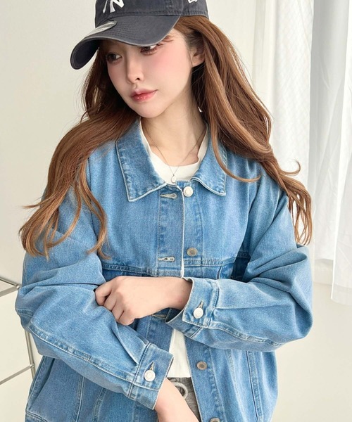 セール】ヘビーウェイトデニムオーバーサイズデニムジャケット/ビッグG