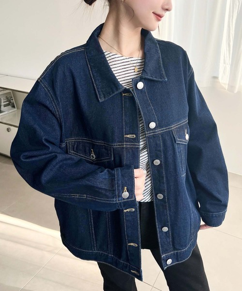 セール】ヘビーウェイトデニムオーバーサイズデニムジャケット/ビッグG