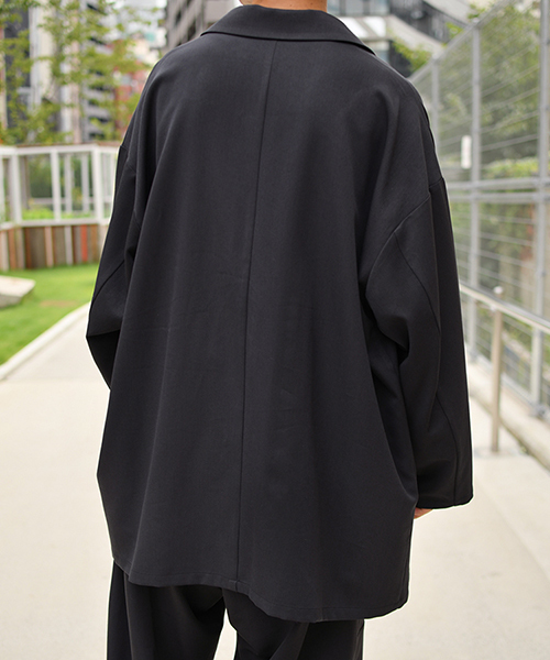 kutir（クティール）の「ルーズテーラードジャケット（テーラードジャケット・メンズ・ブラック/ベージュ/ライトベージュ・MEDIUM/LARGE）」の10枚目の写真