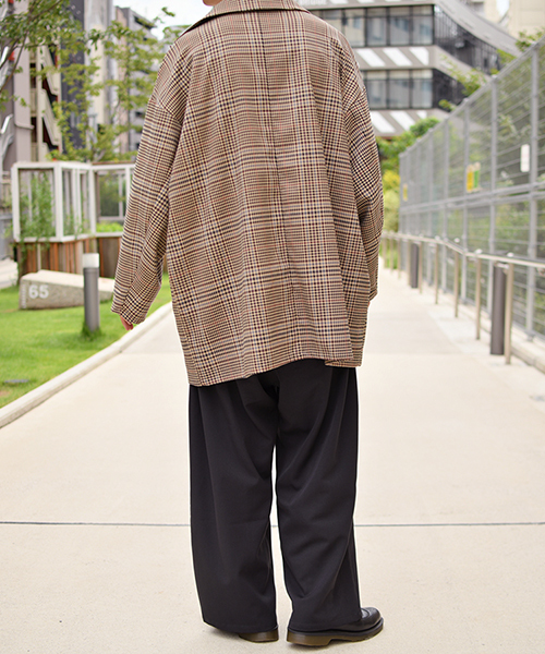 kutir（クティール）の「ルーズテーラードジャケット（テーラードジャケット・メンズ・ブラック/ベージュ/ライトベージュ・MEDIUM/LARGE）」の14枚目の写真