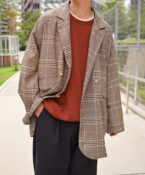 kutir（クティール）の「ルーズテーラードジャケット（テーラードジャケット・メンズ・ブラック/ベージュ/ライトベージュ・MEDIUM/LARGE）」の16枚目の写真