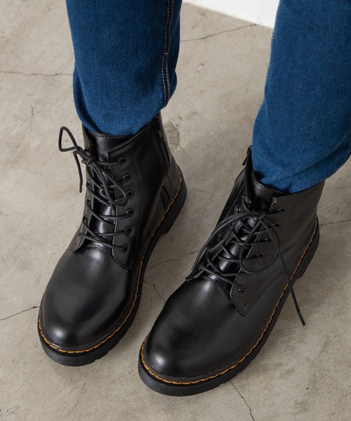 WEGO(ウィゴー)の「WEGO/6ホールブーツ(ブーツ・レディース・ブラック・LARGE/MEDIUM)」の1枚目の写真