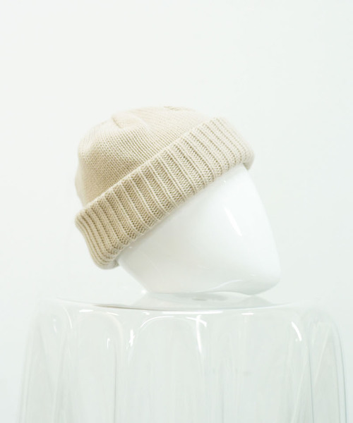 crepuscule（クレプスキュール）の「crepuscule knit cap（ニットキャップ/ビーニー・メンズ・チャコールグレー/ライトグレー/ブラック/ネイビー/オートミール/キャメル・FREE）」の4枚目の写真