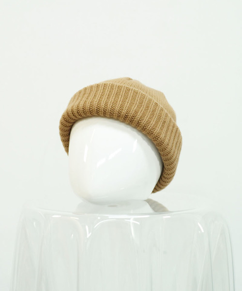 crepuscule（クレプスキュール）の「crepuscule knit cap（ニットキャップ/ビーニー・メンズ・チャコールグレー/ライトグレー/ブラック/ネイビー/オートミール/キャメル・FREE）」の6枚目の写真