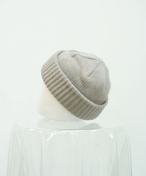 crepuscule（クレプスキュール）の「crepuscule knit cap（ニットキャップ/ビーニー・メンズ・チャコールグレー/ライトグレー/ブラック/ネイビー/オートミール/キャメル・FREE）」の7枚目の写真