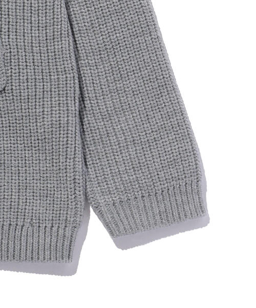 MONKEY TIME（モンキータイム）の「＜monkey time＞ PE AZE CROPPED 1POC V-NECK/ニット（ニット/セーター・メンズ・ベージュ/ネイビー/グレー/ダークグリーン/パープル・MEDIUM/SMALL/X-LARGE/LARGE）」の8枚目の写真