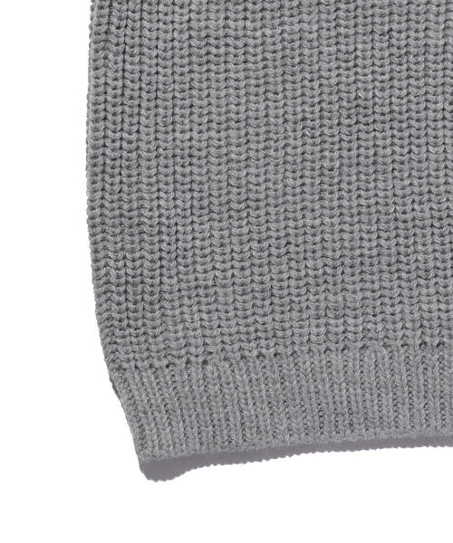 MONKEY TIME（モンキータイム）の「＜monkey time＞ PE AZE CROPPED 1POC V-NECK/ニット（ニット/セーター・メンズ・ベージュ/ネイビー/グレー/ダークグリーン/パープル・MEDIUM/SMALL/X-LARGE/LARGE）」の9枚目の写真