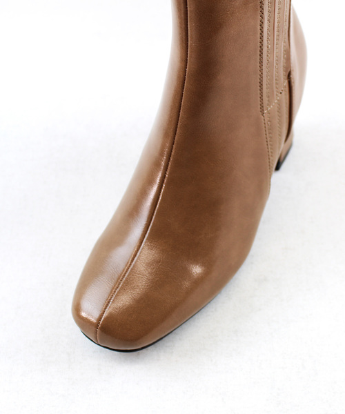 VIVIAN(ヴィヴィアン)の「シークレットサイドゴアショートブーツ(ブーツ・レディース・ブラック/ブラウン/アイボリー/ウッド・LL/S/M/L)」の10枚目の写真