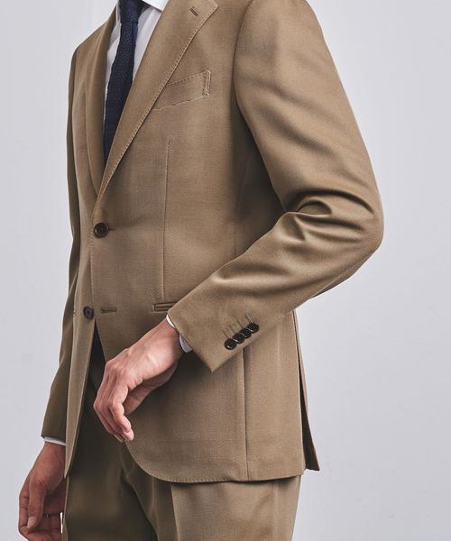 未使用 ユナイテッドアローズ×ソブリン スーツ セットアップ ブラウン 46 UNITED ARROWS（ユナイテッドアローズ）の「ブラウン バーズアイ