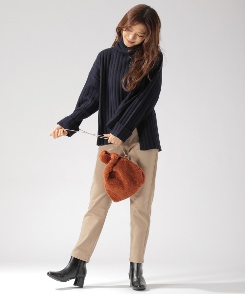 BAYFLOW（ベイフロー）の「ストレッチウォームパンツ（その他パンツ・レディース・ベージュ/ネイビー/オフホワイト/ピンク・MEDIUM/SMALL/LARGE）」の9枚目の写真