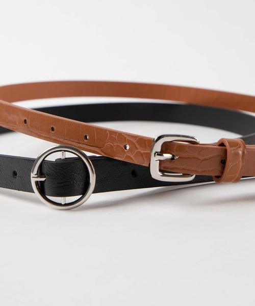 WEGO（ウィゴー）の「WEGO/【2点セット】ベルト（ベルト・レディース・その他1/その他2・FREE）」の3枚目の写真