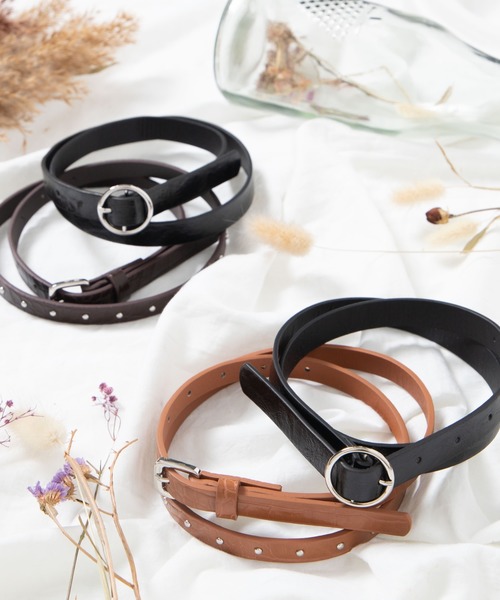 WEGO（ウィゴー）の「WEGO/【2点セット】ベルト（ベルト・レディース・その他1/その他2・FREE）」の12枚目の写真