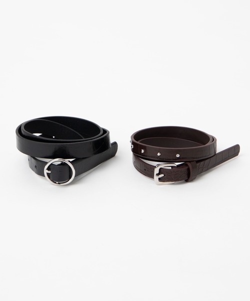 WEGO（ウィゴー）の「WEGO/【2点セット】ベルト（ベルト・レディース・その他1/その他2・FREE）」の7枚目の写真