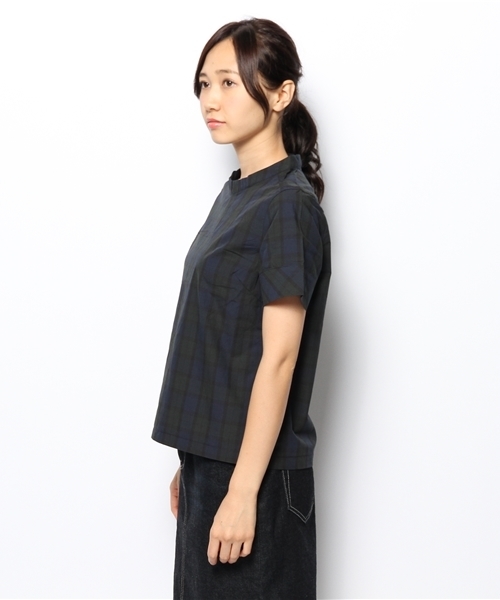CIAOPANIC（チャオパニック）の「【Ciaopanic】チェックTeeBL（シャツ/ブラウス・レディース・レッド/ダークグリーン/グリーン/ネイビー・FREE）」の6枚目の写真