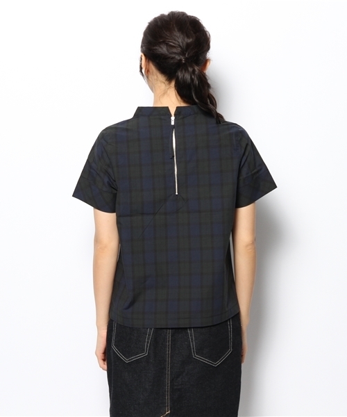 CIAOPANIC（チャオパニック）の「【Ciaopanic】チェックTeeBL（シャツ/ブラウス・レディース・レッド/ダークグリーン/グリーン/ネイビー・FREE）」の7枚目の写真