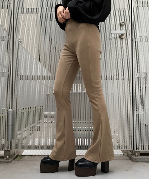 ENVYM（アンビー）の「リブレギンス（その他パンツ・レディース・ブラック/ベージュ/カーキ/ライトベージュ・FREE）」の2枚目の写真