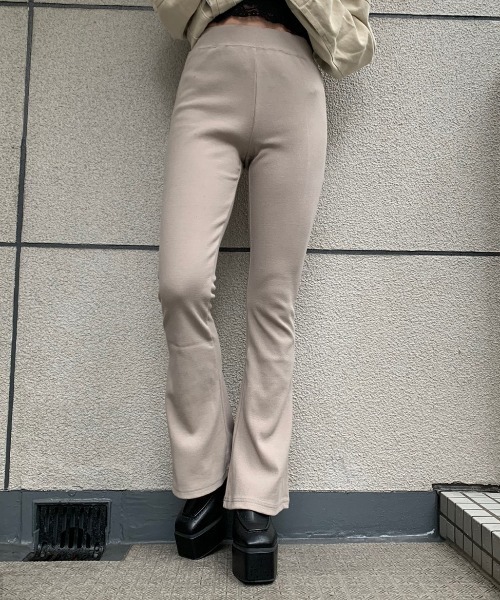 ENVYM（アンビー）の「リブレギンス（その他パンツ・レディース・ブラック/ベージュ/カーキ/ライトベージュ・FREE）」の9枚目の写真