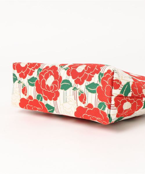 カヤ（カヤ）の「【カヤ】縞椿 がま口ハンドバッグ（ハンドバッグ・レディース・ネイビー/ホワイト/キナリ・FREE）」の6枚目の写真