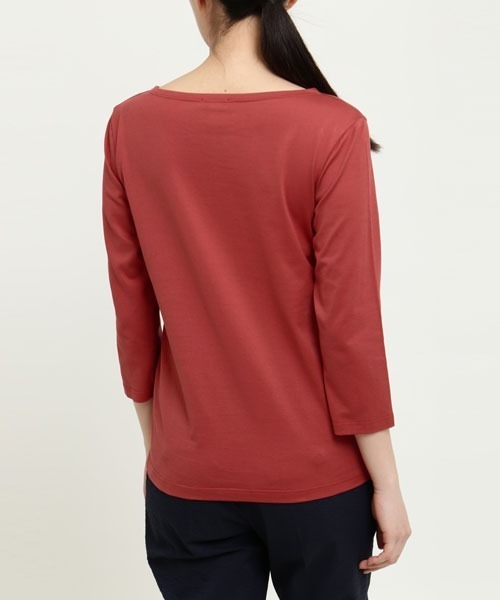 SUNSPEL(サンスペル)の「SUNSPEL / WOMEN’S Q82 PLAIN(Tシャツ/カットソー・レディース・ブラウン/チェリーレッド・1/2/3)」の11枚目の写真