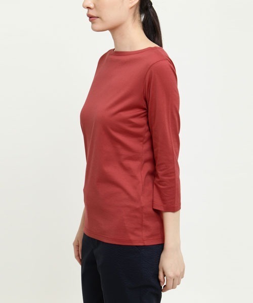 SUNSPEL(サンスペル)の「SUNSPEL / WOMEN’S Q82 PLAIN(Tシャツ/カットソー・レディース・ブラウン/チェリーレッド・1/2/3)」の10枚目の写真