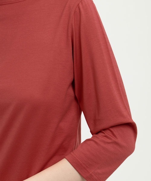 SUNSPEL(サンスペル)の「SUNSPEL / WOMEN’S Q82 PLAIN(Tシャツ/カットソー・レディース・ブラウン/チェリーレッド・1/2/3)」の8枚目の写真