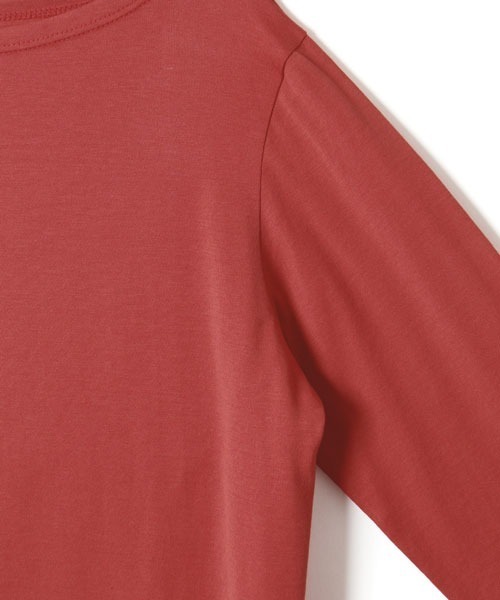 SUNSPEL(サンスペル)の「SUNSPEL / WOMEN’S Q82 PLAIN(Tシャツ/カットソー・レディース・ブラウン/チェリーレッド・1/2/3)」の5枚目の写真