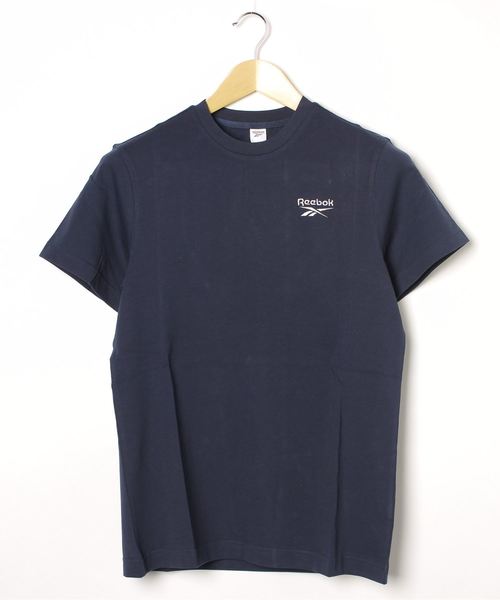 Reebok(リーボック)の「クラシックス Tシャツ / Classics Tee(Tシャツ/カットソー・メンズ・ホワイト/ネイビー・XX-LARGE/SMALL/X-LARGE/MEDIUM/LARGE)」の1枚目の写真