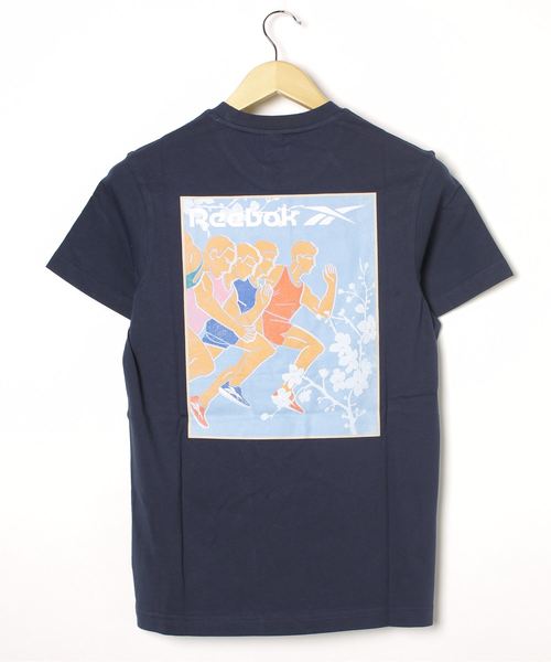 Reebok(リーボック)の「クラシックス Tシャツ / Classics Tee(Tシャツ/カットソー・メンズ・ホワイト/ネイビー・XX-LARGE/SMALL/X-LARGE/MEDIUM/LARGE)」の4枚目の写真
