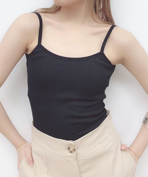 VANNIE U（ヴァニーユー）の「バックオープンカップ付きキャミソール（キャミソール・レディース・ベージュ/ブラック/ホワイト/ブラウン/モカ・FREE）」の11枚目の写真