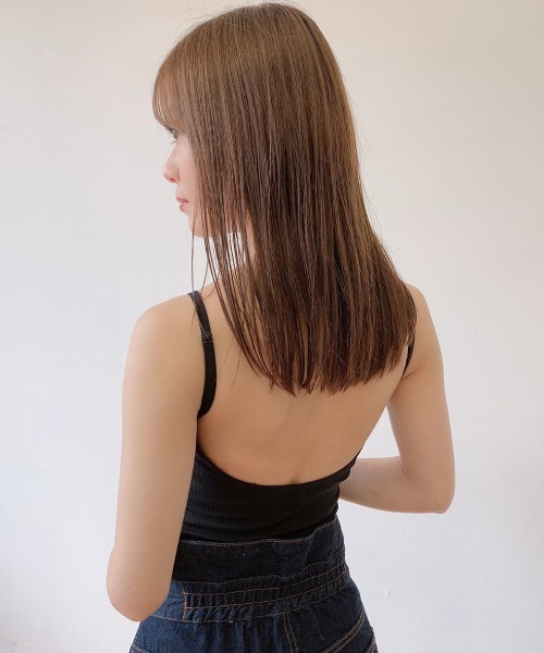 VANNIE U（ヴァニーユー）の「バックオープンカップ付きキャミソール（キャミソール・レディース・ベージュ/ブラック/ホワイト/ブラウン/モカ・FREE）」の21枚目の写真