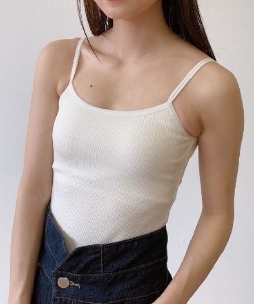 VANNIE U（ヴァニーユー）の「バックオープンカップ付きキャミソール（キャミソール・レディース・ベージュ/ブラック/ホワイト/ブラウン/モカ・FREE）」の17枚目の写真