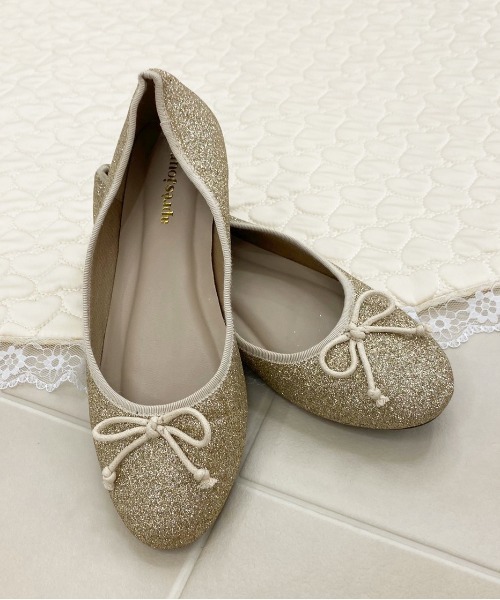 apres jour（アプレジュール）の「フェイクレザーラウンドトゥバレエシューズ【ZOZOTOWN限定アイテム】（バレエシューズ・レディース・ブラック/ダークブラウン/ゴールド/アイボリー/その他/ボルドー・SMALL/MEDIUM/LARGE/X-LARGE）」の5枚目の写真