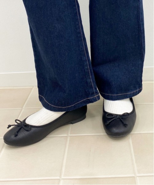 apres jour（アプレジュール）の「フェイクレザーラウンドトゥバレエシューズ【ZOZOTOWN限定アイテム】（バレエシューズ・レディース・ブラック/ダークブラウン/ゴールド/アイボリー/その他/ボルドー・SMALL/MEDIUM/LARGE/X-LARGE）」の7枚目の写真