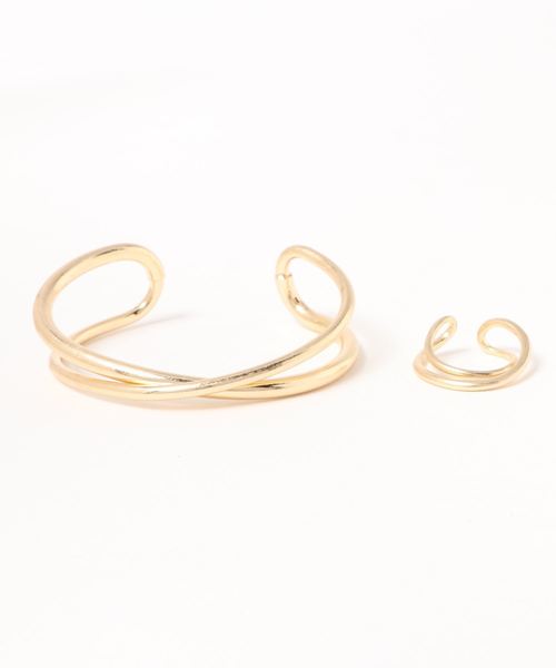 LOWRYS FARM（ローリーズファーム）の「バングル&リング　896496（バングル/リストバンド・レディース・シルバー/ゴールド/ゴールド系その他・FREE）」の3枚目の写真