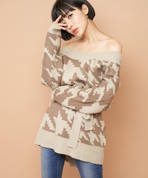 ハウンドトゥースガウン