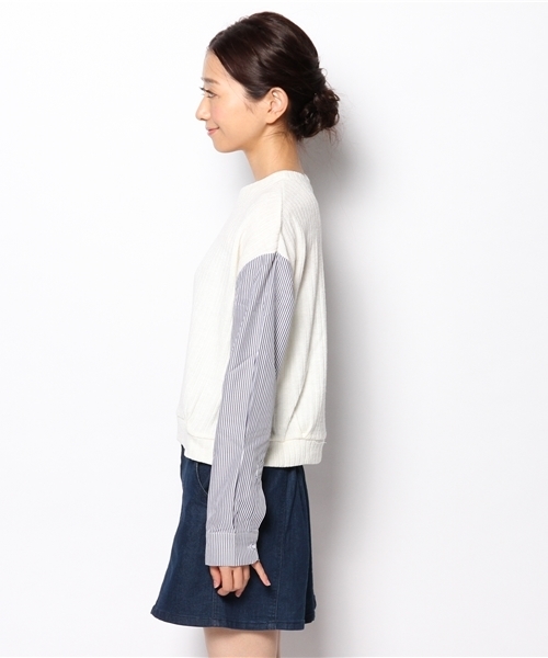 Chico（チコ）の「袖切替P/O（Tシャツ/カットソー・レディース・ホワイト/ブラック/グレー/ネイビー・FREE）」の17枚目の写真