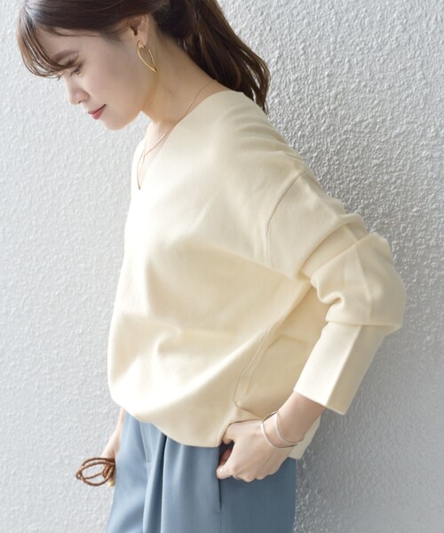 ロングスリーブニットトップス GRL（グレイル）の「ロングスリーブニットトップス（ニット