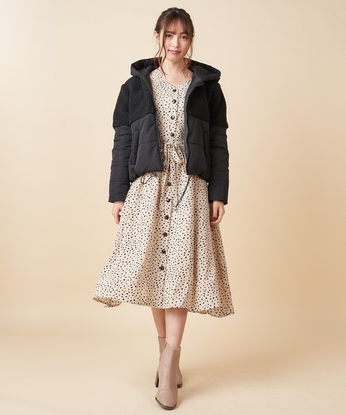 ジャケット・アウター MiiA MIIA（ミーア） コート アウター フェイクファージャケット レディース