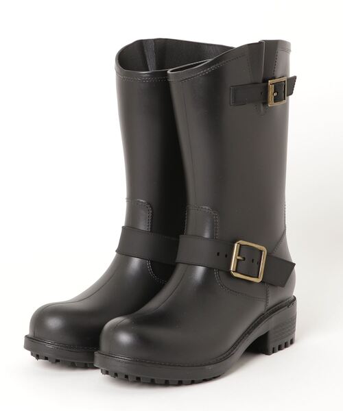 セール a 長靴に見えない 厚底エンジニアレインブーツ 3550 レインシューズ a サンエープラス のファッション通販 Zozotown