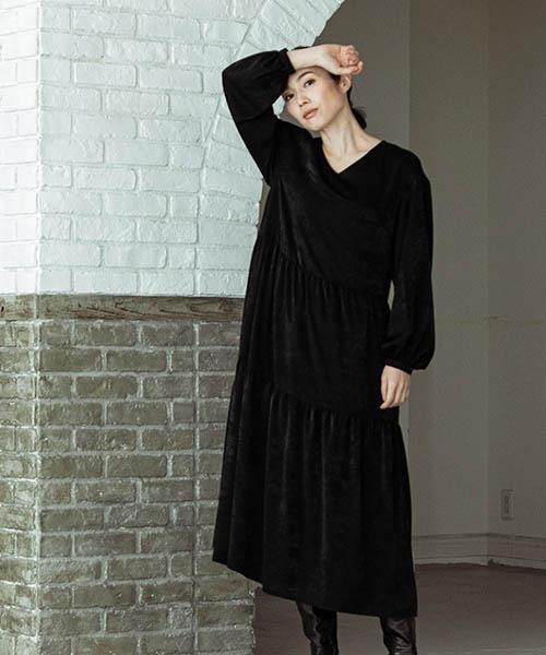 セール ボリューム袖のティアードワンピース ワンピース Lautreamont ロートレアモン のファッション通販 Zozotown