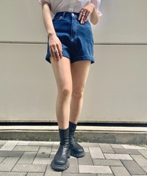 レディースのデニムパンツ ショート ひざ上丈 ファッション通販 Zozotown