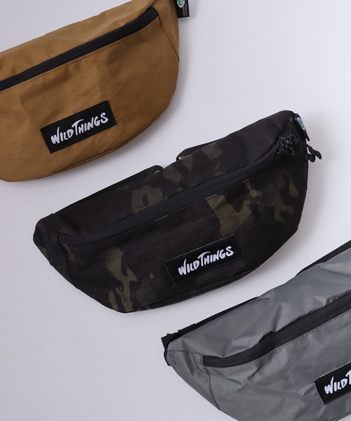 WILD THINGS（ワイルドシングス）の「WILD THINGS ナイロン ウエストバッグ（ショルダーバッグ・メンズ・ホワイト/ブラック/オレンジ/マルチ/ベージュ/カモフラージュ/パープル・FREE）」の7枚目の写真