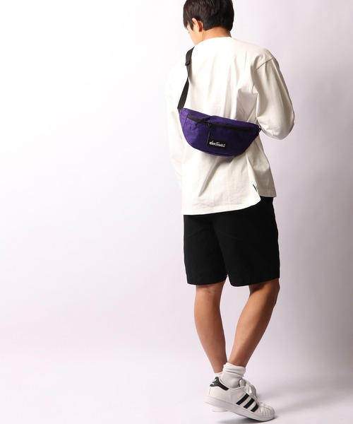WILD THINGS（ワイルドシングス）の「WILD THINGS ナイロン ウエストバッグ（ショルダーバッグ・メンズ・ホワイト/ブラック/オレンジ/マルチ/ベージュ/カモフラージュ/パープル・FREE）」の21枚目の写真