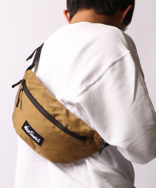 WILD THINGS（ワイルドシングス）の「WILD THINGS ナイロン ウエストバッグ（ショルダーバッグ・メンズ・ホワイト/ブラック/オレンジ/マルチ/ベージュ/カモフラージュ/パープル・FREE）」の17枚目の写真