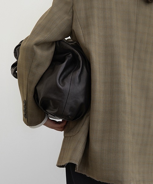 Fano Studios（ファノ ストゥディオズ）の「【Fano Studios】2-button plaid tailored jacket cb-3 FC21W046（テーラードジャケット・レディース・ブラウン・M/S/L）」の5枚目の写真