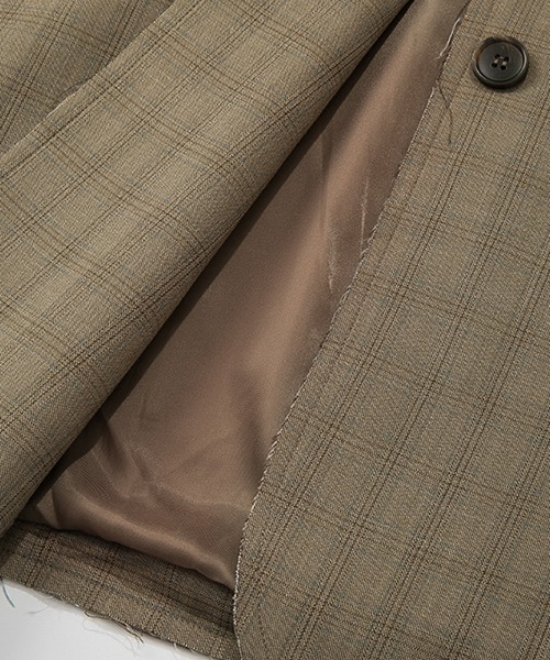 Fano Studios（ファノ ストゥディオズ）の「【Fano Studios】2-button plaid tailored jacket cb-3 FC21W046（テーラードジャケット・レディース・ブラウン・M/S/L）」の18枚目の写真