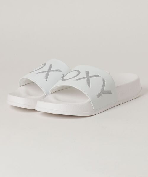 ROXY(ロキシー)の「ROXY/ロキシー サンダル シャワーサンダル スライドサンダル スポーツサンダル 厚底 RSD212511(サンダル・レディース・ブラック/ホワイト・M/L/S)」の2枚目の写真