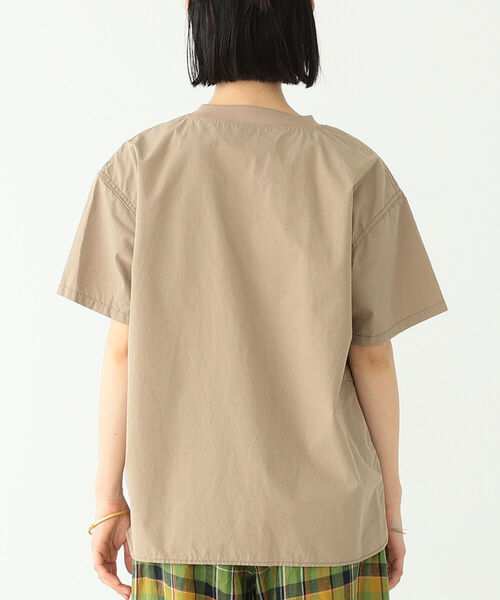 「BEAMS BOY」 半袖シャツ SMALL ベージュ レディース BEAMS BOY 「BEAMS BOY」 半袖シャツ ONE SIZE ベージュ