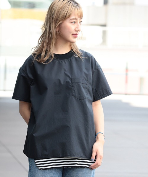 「BEAMS BOY」 半袖ブラウス ONE SIZE クリーム レディース BEAMS BOY 「BEAMS BOY」 半袖ブラウス ONE SIZE オフホワイト